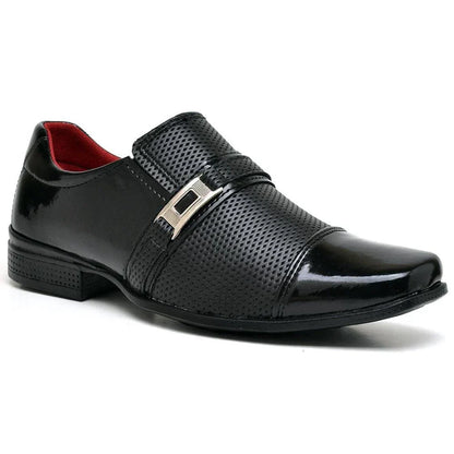 Chaussure Habillée Vernie Homme avec Boucle