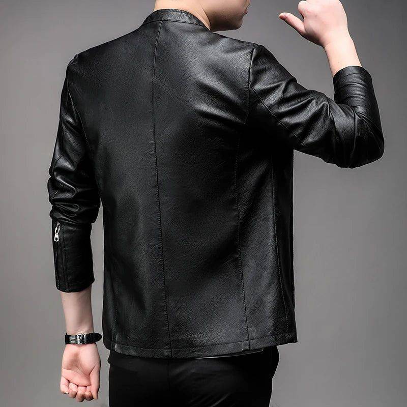 Jaqueta de Couro Masculina Gimel