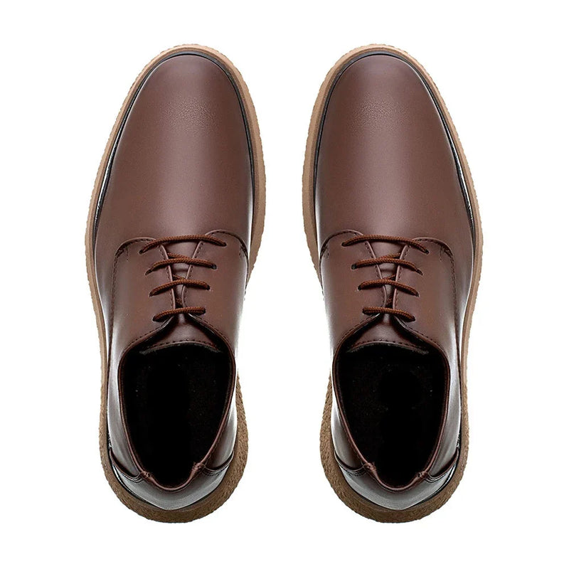Sapato Masculino Derby Casual New Crepe Confort Classic