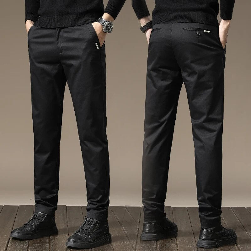 Calça Chino Masculina em Sarja Rouffman FF24