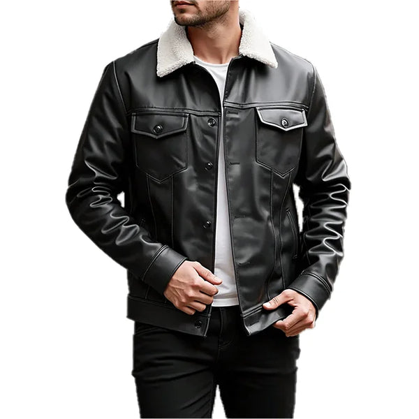 Jaqueta de Couro Masculina Bellvian - BL113